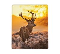 GSGCSBYMLG Antler Red Deer printed The mouse pad 7x9in washable mouse pad with delicate stitched edges