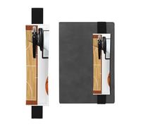 GSGCSBYMLG Basketball Court Backboard Printed Leather Pen Holder Bookmark Pencil case