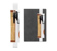 GSGCSBYMLG Basketball Court Backboard Printed Leather Pen Holder Bookmark Pencil case
