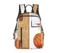GSGCSBYMLG Basketball Court Backboard Printed Lightweight Backpack Laptop Backpack Casual Daypack