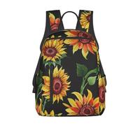 GSGCSBYMLG Beautiful Sunflowers printed Lightweight backpack Laptop Backpack Casual Daypack