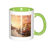 GSGCSBYMLG Beautiful Venice Canal View Printed Mug Double Colour Cup Ceramic Mug Decorative Cup