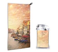 GSGCSBYMLG Beautiful Venice Canal View printed Quick dry towel 16x31.5in hand towel