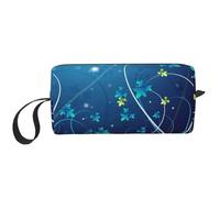 GSGCSBYMLG Blue Swirl Printed Receive Bag Small Makeup Bag Travel Toiletry Bag