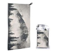 GSGCSBYMLG Canadian Smokey Mountain Cliff printed Quick dry towel 16x31.5in hand towel