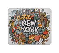 GSGCSBYMLG Cartoon Cute New York American Theme Art printed The mouse pad washable mouse pad with delicate stitched edges
