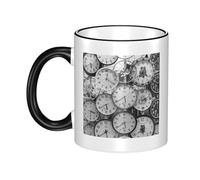 GSGCSBYMLG Clock Art Printed Mug Ceramic Mug Decorative Cup