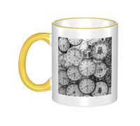 GSGCSBYMLG Clock Art Printed Mug Ceramic Mug Decorative Cup