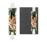 GSGCSBYMLG Colorful Flowers Bird Printed Leather Pen Holder Bookmark Pencil case