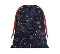 GSGCSBYMLG Constellation Star Clusters Galaxies printed Drawstring Gift Bag Candy Bag Festive Party Gift Bag