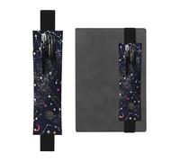 GSGCSBYMLG Constellation Star Clusters Galaxies Printed Leather Pen Holder Bookmark Pencil case
