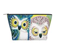 GSGCSBYMLG Couple Owl Perch Tree Printed Daily Storage Bag Travel Organizer Bag with Zipper Portable Toiletry Bag