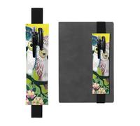 GSGCSBYMLG Couple Owl Perch Tree Printed Leather Pen Holder Bookmark Pencil case