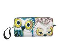 GSGCSBYMLG Couple Owl Perch Tree Printed Receive Bag Small Makeup Bag Travel Toiletry Bag