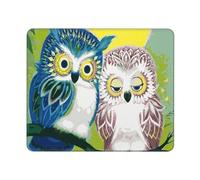 GSGCSBYMLG Couple Owl Perch Tree printed The mouse pad washable mouse pad with delicate stitched edges