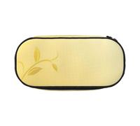 GSGCSBYMLG Curving Chamomile Flowers Flying Butterflies Printed Pencil Bag Pencil Case Portable Stationery Case