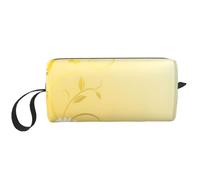GSGCSBYMLG Curving Chamomile Flowers Flying Butterflies Printed Receive Bag Small Makeup Bag Travel Toiletry Bag