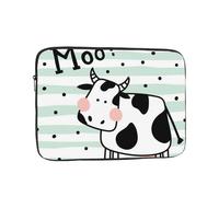 GSGCSBYMLG Cute Cow Polka Dot printed Laptop Case Computer Protective Bag