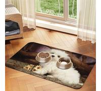 GSGCSBYMLG Cute Dog printed Pet absorbent leather tablecloth Placemat