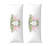 GSGCSBYMLG Cute Funny Frog Doing Yoga printed Long Body Pillowcase 20x60in Cushion Cover
