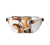 GSGCSBYMLG Cute Little Cow Calf Pattern Printed Crossbody Waist Pack Waist Bag Casual Chest Bag