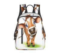 GSGCSBYMLG Cute Little Cow Calf Pattern printed Lightweight backpack Laptop Backpack Casual Daypack