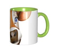 GSGCSBYMLG Cute Little Cow Calf Pattern Printed Mug Double Colored Mug Ceramic Mug