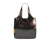 GSGCSBYMLG Cute Pet Pug Printed Storage Bag With A Drawstring Backpack Shopping Bag