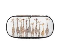 GSGCSBYMLG Cute Wild Cartoon Giraffes Printed Pencil Bag Pencil Case Portable Stationery Case