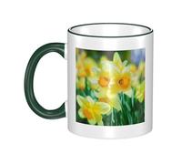 GSGCSBYMLG Daffodil Flower Printed Mug Ceramic Mug Decorative Cup