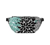 GSGCSBYMLG Dahlia Flower Printed Crossbody Waist Pack Waist Bag Casual Chest Bag