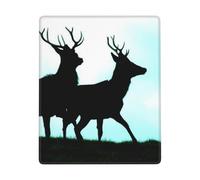 GSGCSBYMLG Deer printed The mouse pad 7x9in washable mouse pad with delicate stitched edges