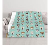 GSGCSBYMLG English Bulldog Faces printed Blanket Plush blanket decoration throw blanket