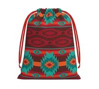 GSGCSBYMLG Ethnic Geometric Pattern printed Drawstring Gift Bag Candy Bag Party Gift Bag