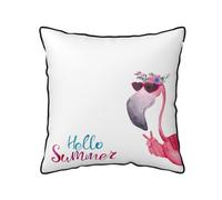 GSGCSBYMLG Flamingo printed Velvet Throw Pillow Cover decorative cushion cover