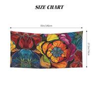 GSGCSBYMLG flower stained glass printed Silver Fox Velvet Beach Towel 27.5x55in Quick Dry Towel