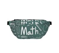 GSGCSBYMLG Formulas Shapes Theory Math Lesson Word Printed Crossbody Waist Pack Waist Bag Casual Chest Bag