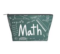 GSGCSBYMLG Formulas Shapes Theory Math Lesson Word Printed Daily Storage Bag Travel Organizer Bag with Zipper Portable Toiletry Bag
