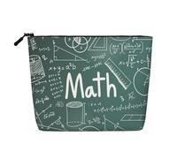 GSGCSBYMLG Formulas Shapes Theory Math Lesson Word Printed Fake Hemp Makeup Bag Travel Toiletry Bag Organizer Bag