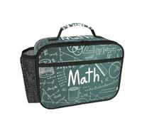 GSGCSBYMLG Formulas Shapes Theory Math Lesson Word Printed Insulated Lunch Box Reusable Lunch Bag Lunch Storage Bag