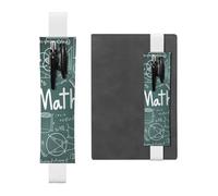 GSGCSBYMLG Formulas Shapes Theory Math Lesson Word Printed Leather Pen Holder Bookmark Pencil case