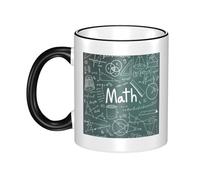 GSGCSBYMLG Formulas Shapes Theory Math Lesson Word Printed Mug Ceramic Mug Decorative Cup