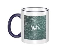 GSGCSBYMLG Formulas Shapes Theory Math Lesson Word Printed Mug Ceramic Mug Decorative Cup