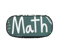 GSGCSBYMLG Formulas Shapes Theory Math Lesson Word Printed Pencil Bag Pencil Case Portable Stationery Case