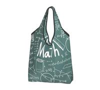 GSGCSBYMLG Formulas Shapes Theory Math Lesson Word Printed Portable Shopping Bag Foldable Storage Bag