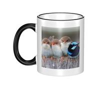 GSGCSBYMLG Four Birds Printed Mug Ceramic Mug Decorative Cup
