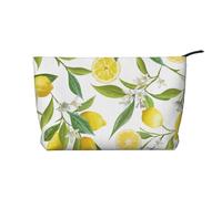 GSGCSBYMLG Fresh Tropical Lemons Printed Corduroy Makeup Bag Travel Toiletry Bag Travel Organizer Bag