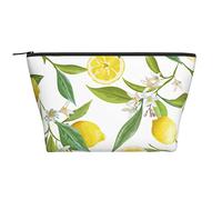 GSGCSBYMLG Fresh Tropical Lemons Printed Daily Storage Bag Travel Organizer Bag with Zipper Portable Toiletry Bag