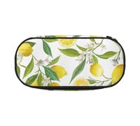 GSGCSBYMLG Fresh Tropical Lemons Printed Pencil Bag Pencil Case Portable Stationery Case