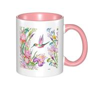 GSGCSBYMLG Garden with Birds and Flowers Printed Mug Ceramic Mug Ceramic Coffee Cup